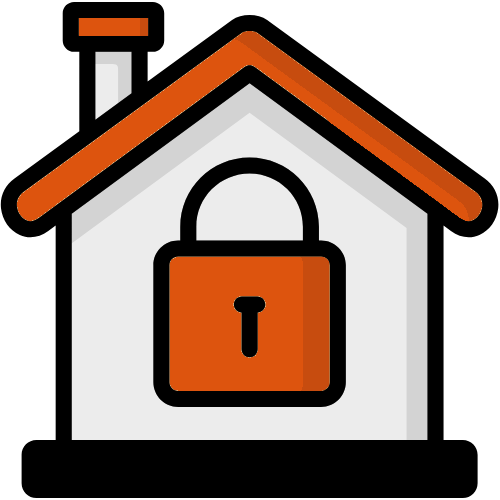 house with lock