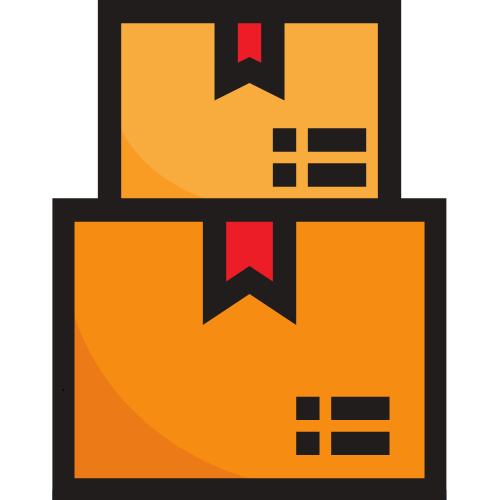 boxes with content